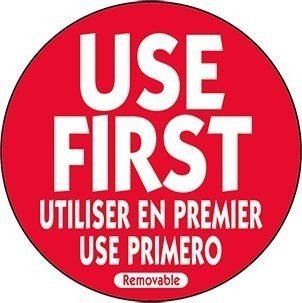 National Checking RUF2R 2" Use First Removable Label