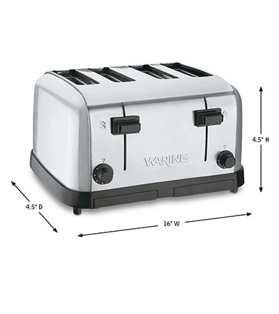 Waring WCT708 4 Slice Commercial Toaster