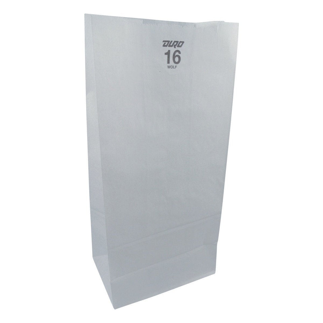 White 16Lb Paper Bags 500/Bundle