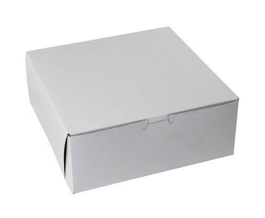 BOXit White Bakery Boxes 10x10x4 100/Bundle