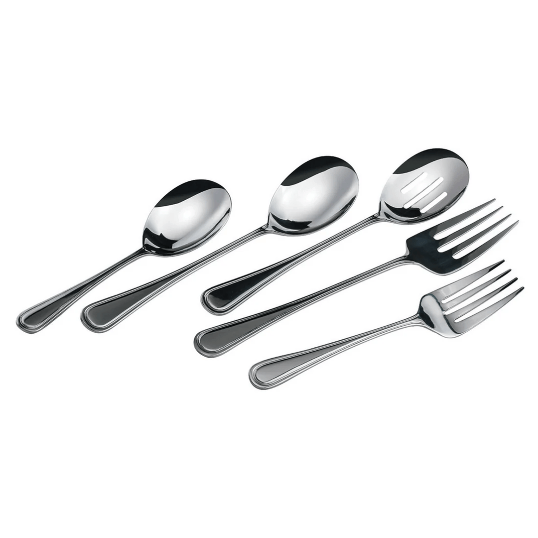 Winco 0030 - 25 12" Shangarila 18/8 Stainless Steel Serving ForkShopAtDean