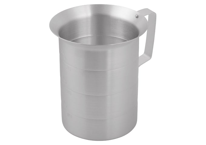 Winco AM-4 4 Quart Aluminum Liquid Measuring Cup