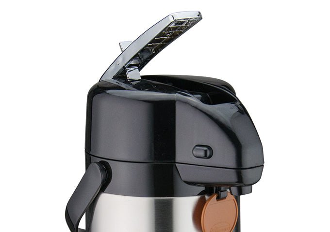 Winco APSK-725 Stainless Steel Lined Lever Top 2.5 liter Airpot