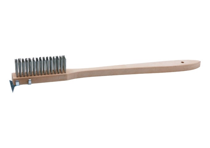 Winco BR-500 20" Scratch Brush with Wire Bristles