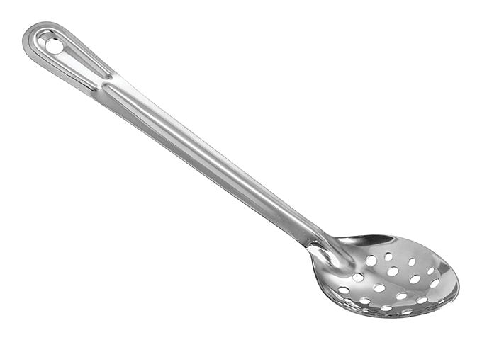 Winco BSPT-13H 13" Stainless Steel Perforated Basting Spoon, 1.5mm