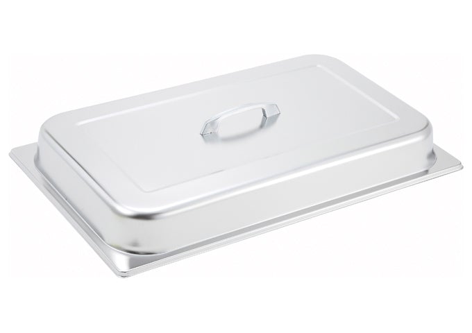 Winco C-DCF Full Size Stainless Steel Dome Cover with Center Handle