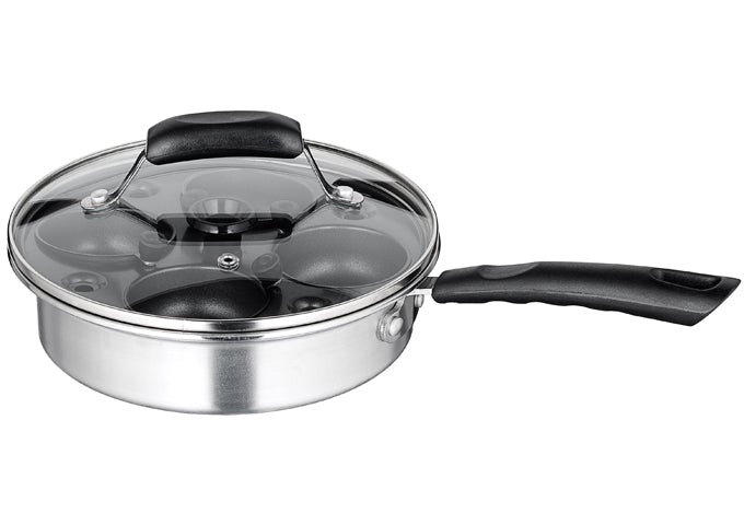 Winco CEP-4 Egg Poacher 4 Cup Non-Stick