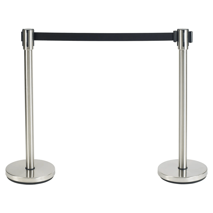 Winco CGS - 38S 34" Stainless Stanchion Post with 6.5' Retractable BeltShopAtDean