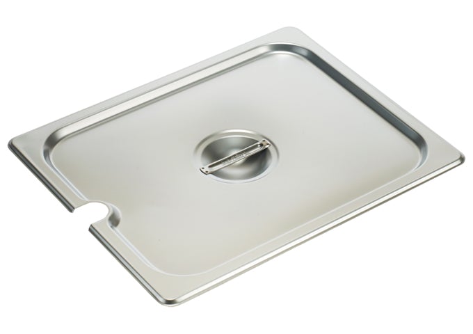 Winco SPCH Slotted Stainless Steel Cover For 1/2 Size Steam Table Pan