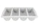 Winco PL-4B Cutlery Bin Plastic 4-Compartment