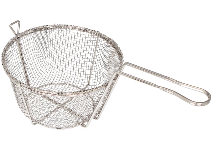 Winco FBR-9 Round 4 Mesh Wire Fry Basket 9.5"