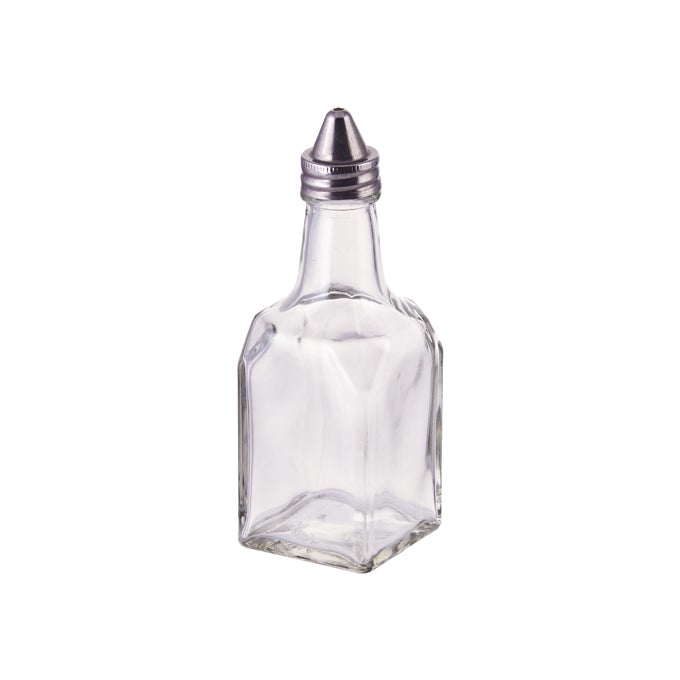 Winco G-104 6 Oz Square Oil And Vinegar Cruet
