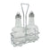 Winco G-104S 6 Oz Square Oil And Vinegar Cruet With Holder Set