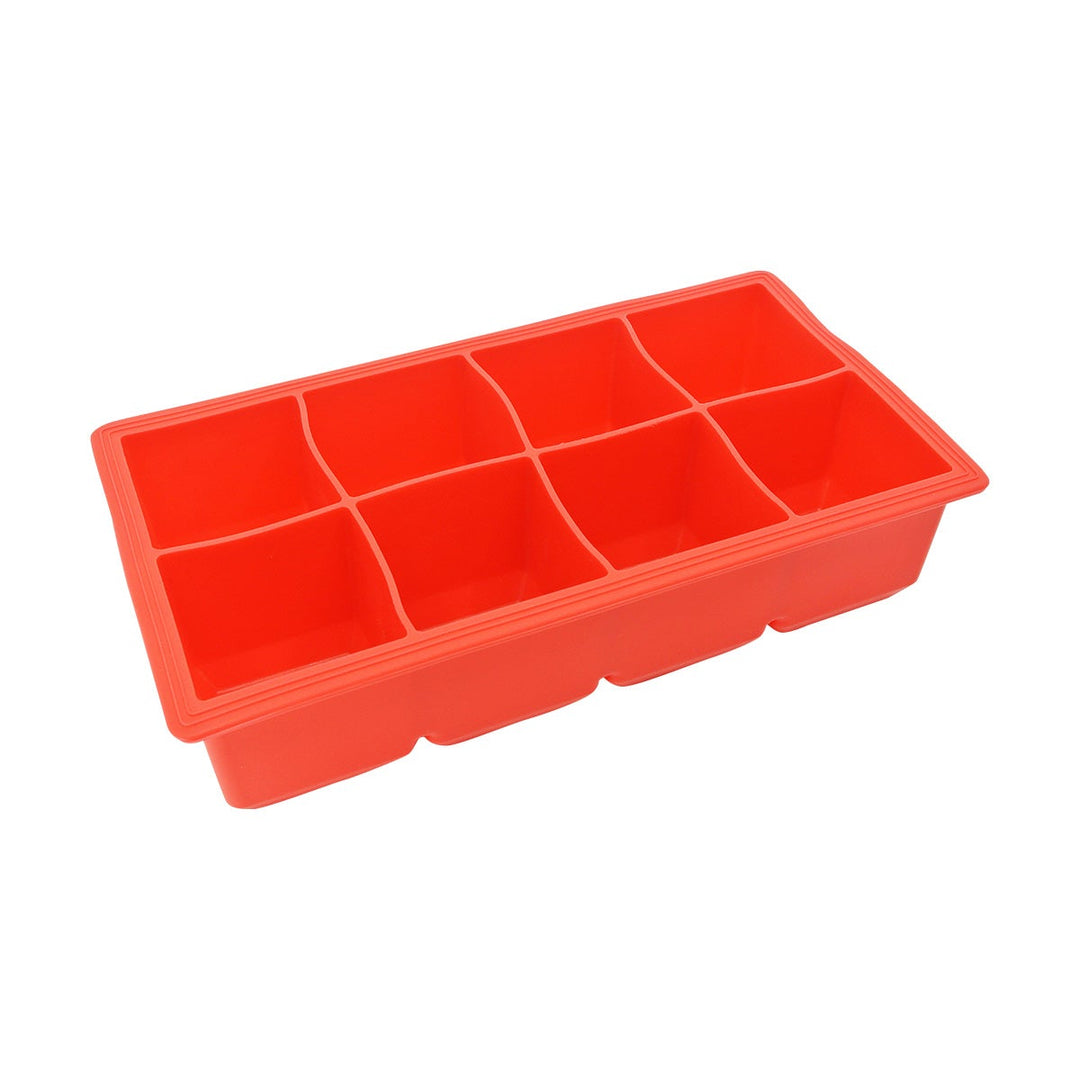 Winco ICCT-8R Silicone Ice Cube 8 Compartments Tray 2" Cubes