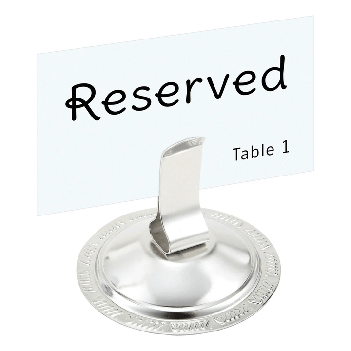 Winco MH - 2C Stainless Steel Menu Holder Clip 2.5" x 2.5"ShopAtDean