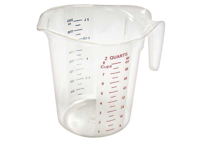 Winco PMCP-200 2 Quart Measuring Cup With Markings