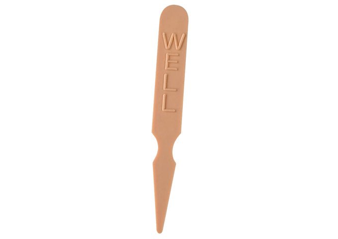 Winco PSM-W Tan Plastic Well Steak Marker