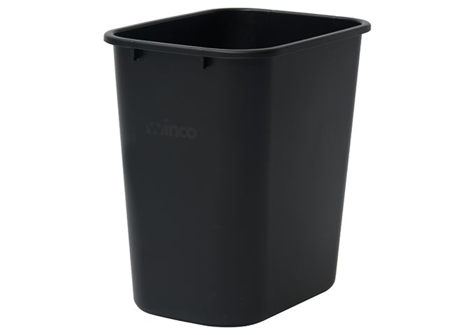 Winco PWR-28K 28 Qt Rectangular Basket - Black