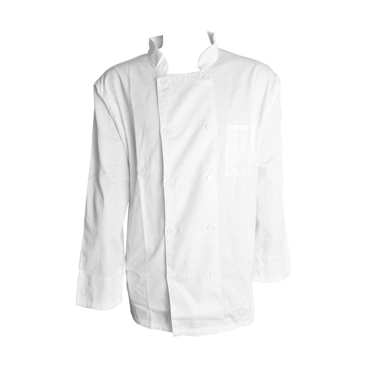 Winco Signature Chef Universal Fit White Chef Jacket Large