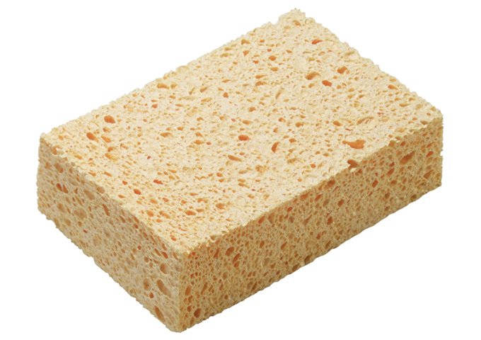 Winco SP-C64Y 6" Biodegradable Cellulose Sponge 3 Pack