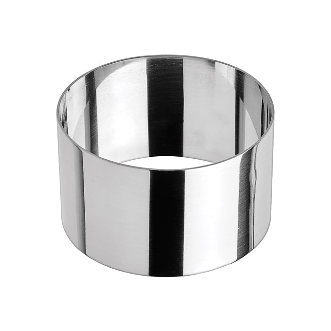 Winco SPM-31R 3" Round Stainless Steel Pastry Mold