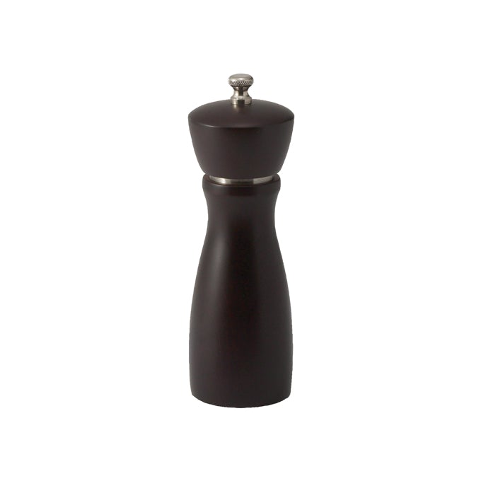 Winco WPM-6CD 6" Black Beechwood Pepper Mill