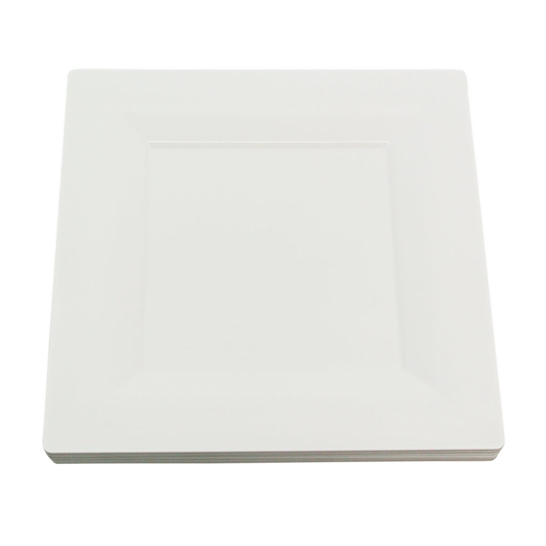 WNA GS95W Comet Milan Grand White Square Plate 9.5"