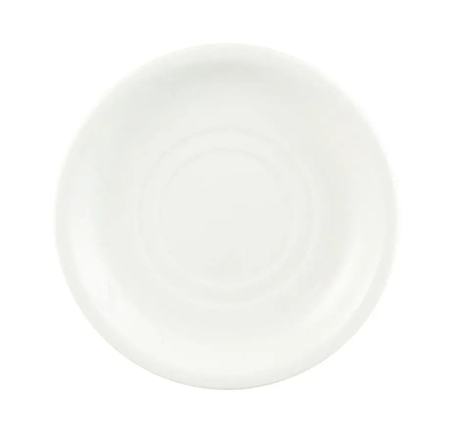 World Tableware 840-205-006 6" Porcelana Rolled Edge White Saucer