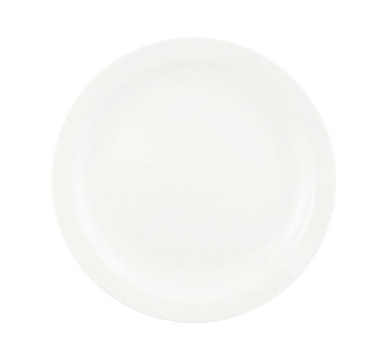 World Tableware 840-410N-11 6.5" Crisa Porcelana Narrow Rim Plate