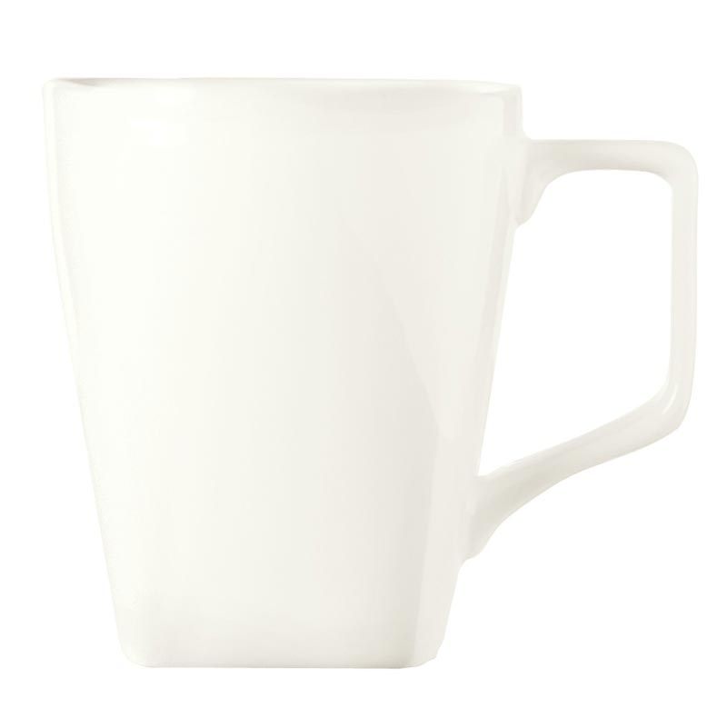 World Tableware SL-36 12.25" Ultra Bright White Slate Mug