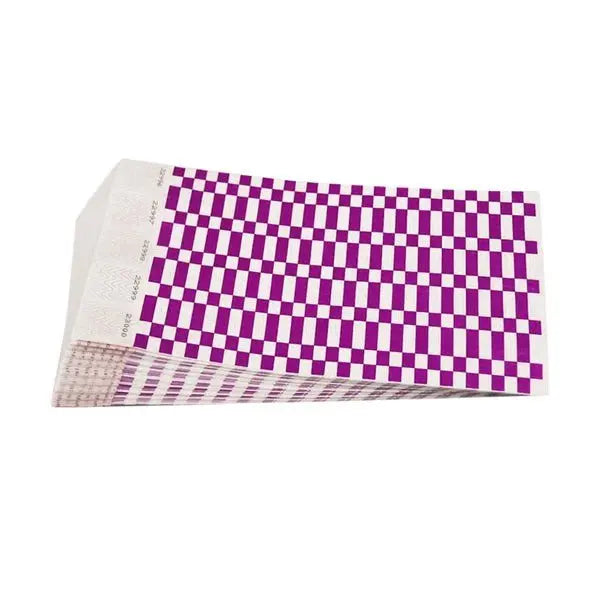 Wristband \ Purple Check 500/Pack