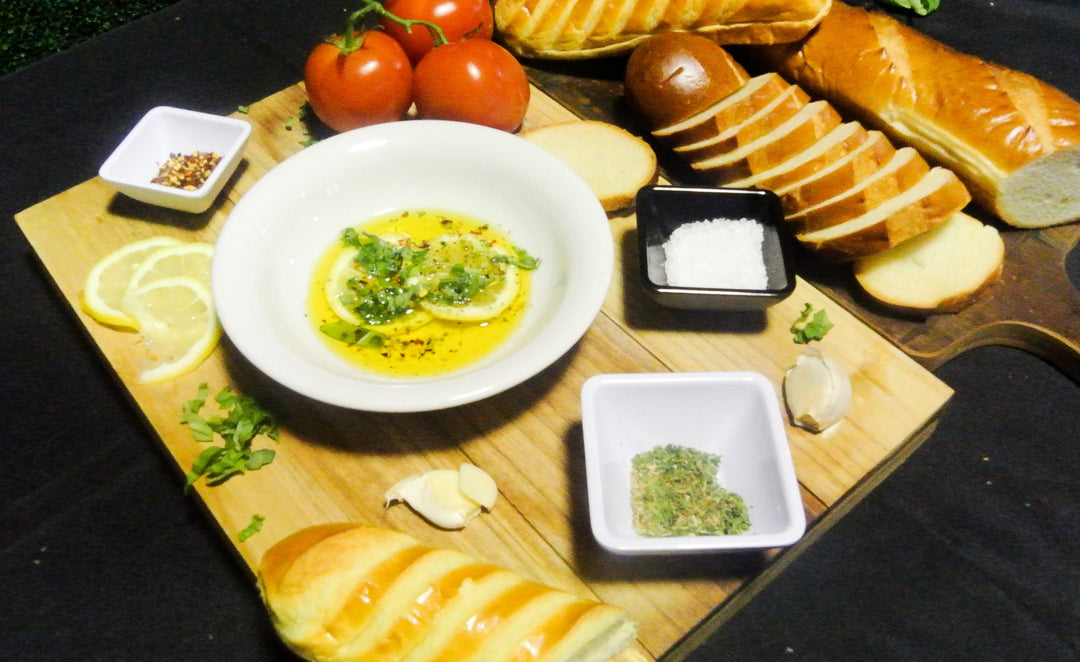 Lemon Basil Bread Dip Oil Recipe - ShopAtDean