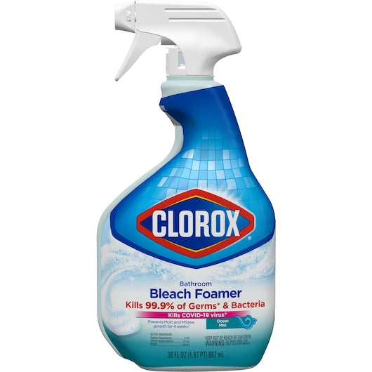Clorox 30614 30 oz Foaming Bleach Bathroom Cleaner