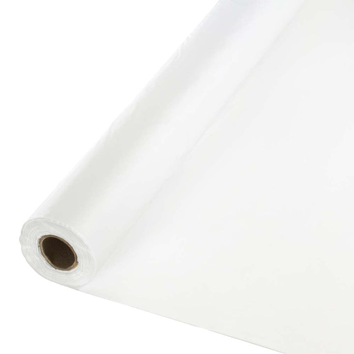 White 40 X 150 Roll Tablecover Tablemate