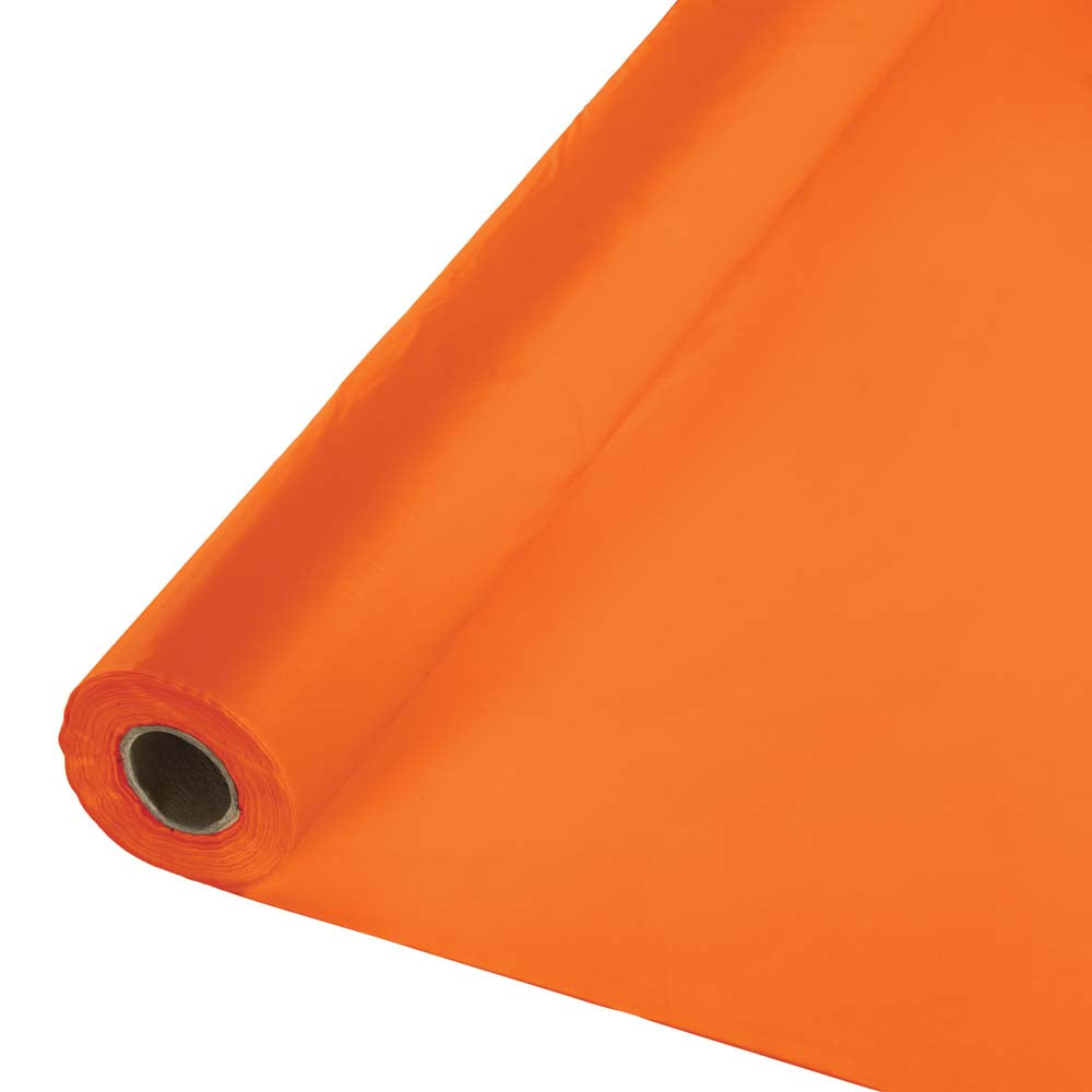 Orange 40 X 150 Roll Tablecover