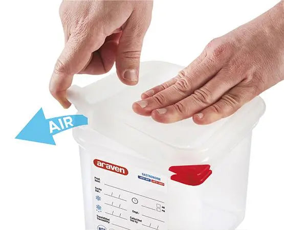 Araven 03025 2.7 Quart Square Translucent Airtight Container Araven
