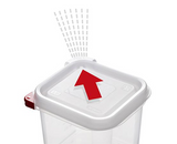 Araven 03025 2.7 Quart Square Translucent Airtight Container