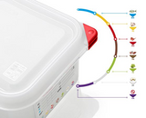 Araven 03025 2.7 Quart Square Translucent Airtight Container