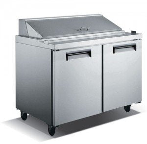 Adcraft USSLM-2D U-Star 2 Door Mega Top Salad/Sandwich Prep Table Adcraft