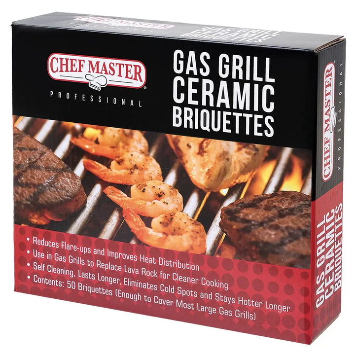 Chef Master 05004CM Gas Grill Briquettes Ceramic