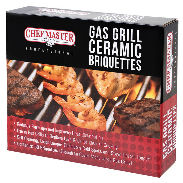 Chef Master 05004CM Gas Grill Briquettes Ceramic ShopAtDean