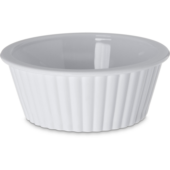 Carlisle 0844-02 2 Oz Fluted Ramekin White Carlisle