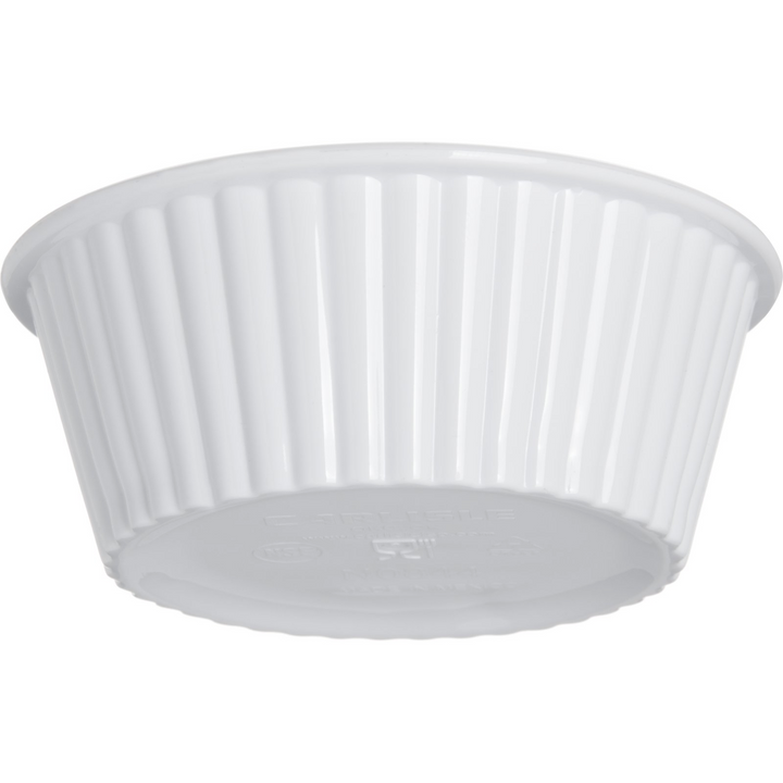 Carlisle 0844-02 2 Oz Fluted Ramekin White Carlisle