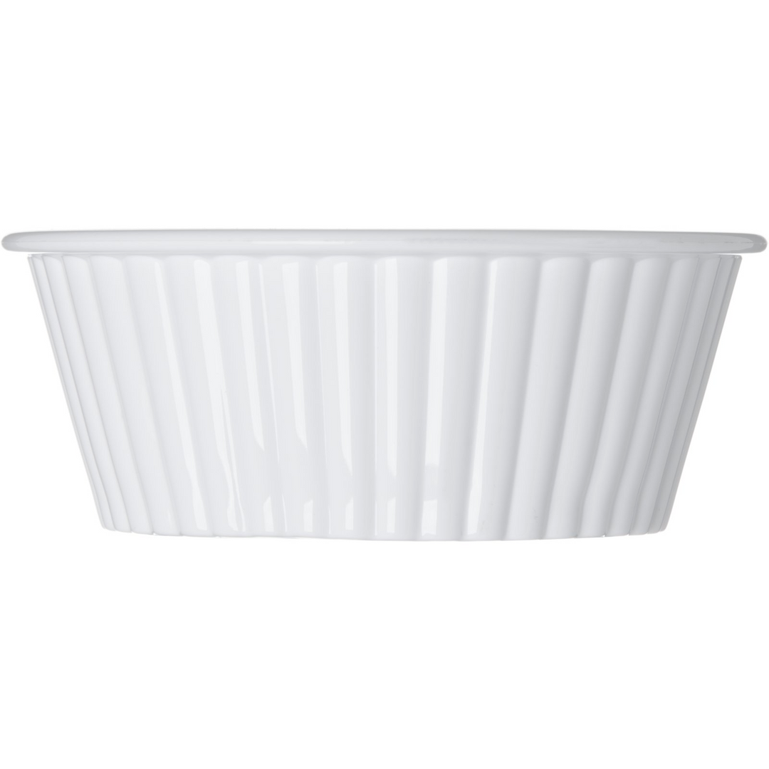 Carlisle 0844-02 2 Oz Fluted Ramekin White Carlisle