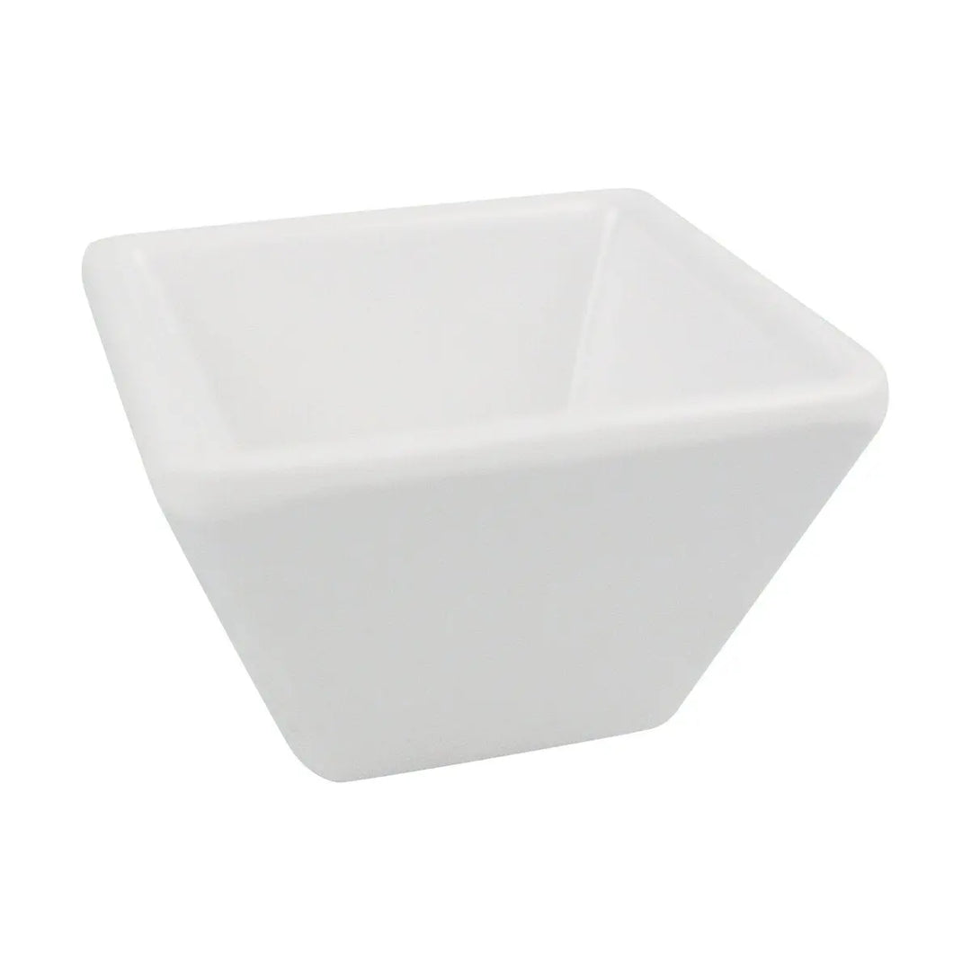 American Metalcraft 1-1/8 Oz White Square Sauce Cup (MELSC15) American Metalcraft
