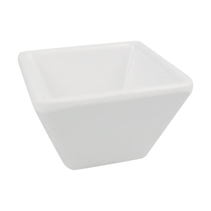 American Metalcraft 1-1/8 Oz White Square Sauce Cup (MELSC15) American Metalcraft