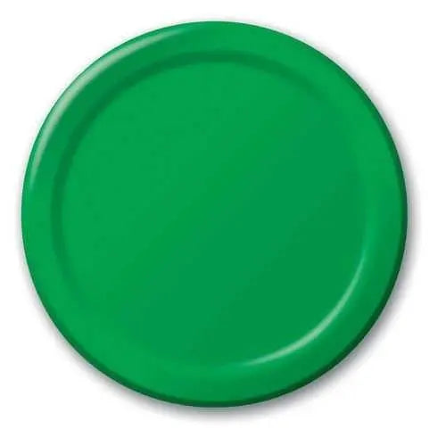 Creative Converting 10" Round Emerald Green Paper Plates Creative Converting