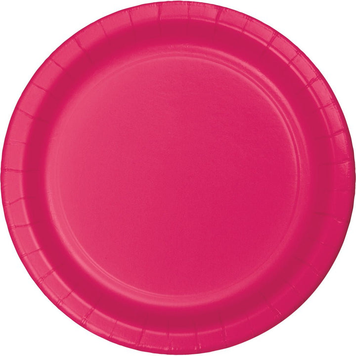 Creative Converting 10" Round Hot Magenta Paper Plates Creative Converting