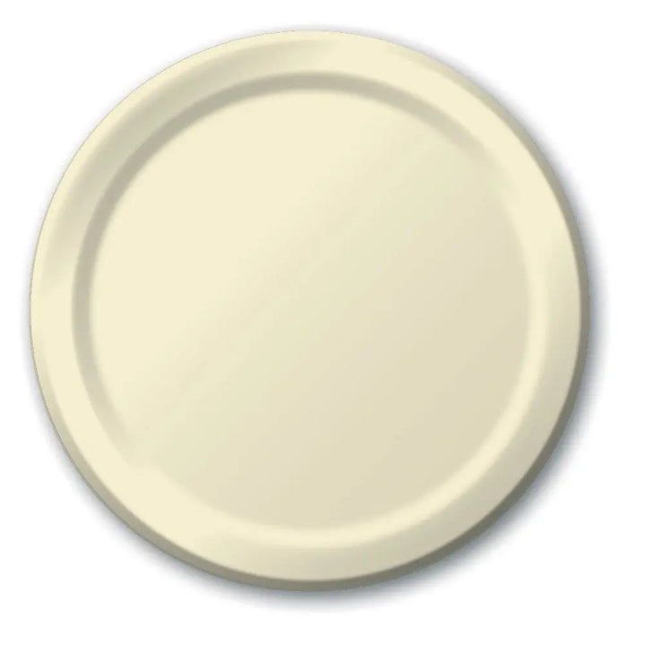 Creative Converting 10" Round Ivory Paper Plates Creative Converting