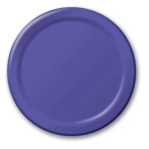 Creative Converting 10" Round Purple Paper Plates Creative Converting